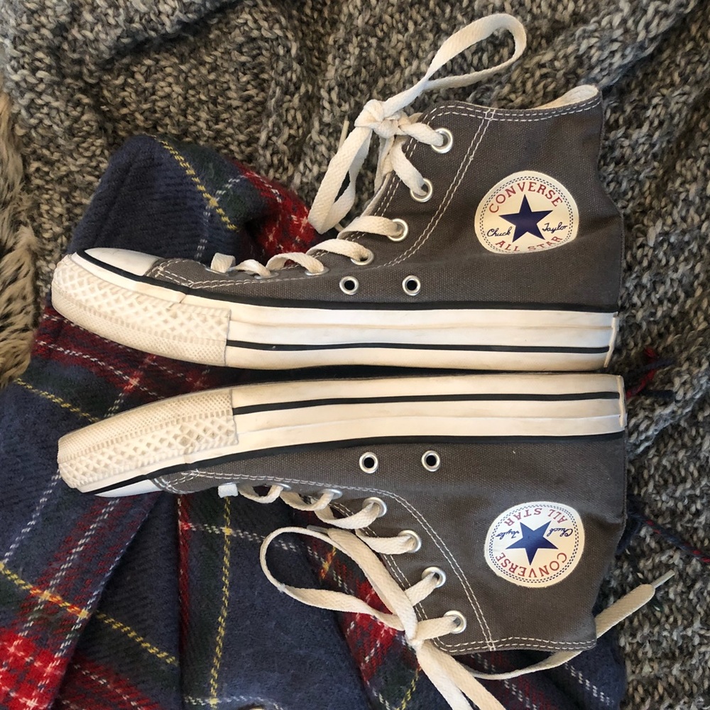 high top grey converse
